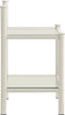 vidaXL - Nachtkastjes - 2 - st - metaal - en - glas - wit - en - transparant