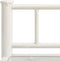 vidaXL - Nachtkastjes - 2 - st - metaal - en - glas - wit - en - transparant