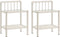 vidaXL - Nachtkastjes - 2 - st - metaal - en - glas - wit - en - transparant