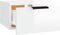 vidaXL - Nachtkastjes - 2 - st - wandgemonteerd - 34x30x20 - cm - hoogglans - wit