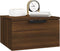vidaXL - Nachtkastjes - 2 - st - wandgemonteerd - 34x30x20 - cm - bruin - eikenkleur