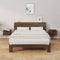 vidaXL - Nachtkastjes - 2 - st - wandgemonteerd - 34x30x20 - cm - bruin - eikenkleur