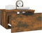 vidaXL - Nachtkastjes - 2 - st - wandgemonteerd - 34x30x20 - cm - gerookt - eikenkleur