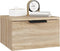 vidaXL - Nachtkastjes - 2 - st - wandgemonteerd - 34x30x20 - cm - sonoma - eikenkleur