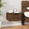 vidaXL - Nachtkastjes - 2 - st - wandgemonteerd - 34x30x20 - cm - bruin - eikenkleur