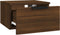 vidaXL - Nachtkastjes - 2 - st - wandgemonteerd - 34x30x20 - cm - bruin - eikenkleur