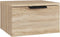 vidaXL - Nachtkastjes - 2 - st - wandgemonteerd - 34x30x20 - cm - sonoma - eikenkleur