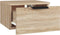 vidaXL - Nachtkastjes - 2 - st - wandgemonteerd - 34x30x20 - cm - sonoma - eikenkleur