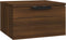 vidaXL - Nachtkastjes - 2 - st - wandgemonteerd - 34x30x20 - cm - bruin - eikenkleur