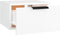 vidaXL - Nachtkastjes - 2 - st - wandgemonteerd - 34x30x20 - cm - wit