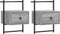 vidaXL - Nachtkastjes - 2 - st - wandgemonteerd - 35x30x51 - cm - hout - grijs - sonoma