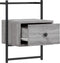 vidaXL - Nachtkastjes - 2 - st - wandgemonteerd - 35x30x51 - cm - hout - grijs - sonoma