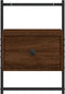 vidaXL - Nachtkastjes - 2 - st - wandgemonteerd - 35x30x51 - cm - hout - bruineiken