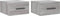 vidaXL - Nachtkastjes - 2 - st - wandgemonteerd - 35x35x20 - cm - grijs - sonoma - eiken