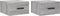 vidaXL - Nachtkastjes - 2 - st - wandgemonteerd - 35x35x20 - cm - grijs - sonoma - eiken