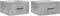 vidaXL - Nachtkastjes - 2 - st - wandgemonteerd - 35x35x20 - cm - betongrijs