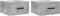 vidaXL - Nachtkastjes - 2 - st - wandgemonteerd - 35x35x20 - cm - betongrijs