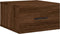 vidaXL - Nachtkastjes - 2 - st - wandgemonteerd - 35x35x20 - cm - bruin - eikenkleur
