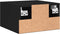 vidaXL - Nachtkastjes - 2 - st - wandgemonteerd - 35x35x20 - cm - zwart