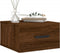 vidaXL - Nachtkastjes - 2 - st - wandgemonteerd - 35x35x20 - cm - bruin - eikenkleur