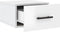 vidaXL - Nachtkastjes - 2 - st - wandgemonteerd - 35x35x20 - cm - hoogglans - wit