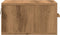 vidaXL - Nachtkastjes - 2 - st - wandgemonteerd - 35x35x20 - cm - artisanaal - eiken
