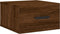 vidaXL - Nachtkastjes - 2 - st - wandgemonteerd - 35x35x20 - cm - bruin - eikenkleur