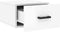 vidaXL - Nachtkastjes - 2 - st - wandgemonteerd - 35x35x20 - cm - hoogglans - wit