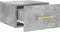 vidaXL - Nachtkastjes - 2 - st - wandgemonteerd - 35x35x20 - cm - betongrijs
