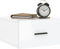 vidaXL - Nachtkastjes - 2 - st - wandgemonteerd - 35x35x20 - cm - hoogglans - wit