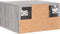 vidaXL - Nachtkastjes - 2 - st - wandgemonteerd - 35x35x20 - cm - grijs - sonoma - eiken