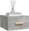 vidaXL - Nachtkastjes - 2 - st - wandgemonteerd - 35x35x20 - cm - betongrijs