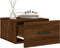 vidaXL - Nachtkastjes - 2 - st - wandgemonteerd - 35x35x20 - cm - bruin - eikenkleur