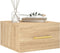 vidaXL - Nachtkastjes - 2 - st - wandgemonteerd - 35x35x20 - cm - sonoma - eikenkleur