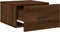 vidaXL - Nachtkastjes - 2 - st - wandgemonteerd - 35x35x20 - cm - bruin - eikenkleur