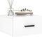 vidaXL - Nachtkastjes - 2 - st - wandgemonteerd - 35x35x20 - cm - hoogglans - wit