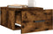vidaXL - Nachtkastjes - 2 - st - wandgemonteerd - 35x35x20 - cm - gerookt - eikenkleur