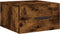 vidaXL - Nachtkastjes - 2 - st - wandgemonteerd - 35x35x20 - cm - gerookt - eikenkleur