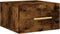 vidaXL - Nachtkastjes - 2 - st - wandgemonteerd - 35x35x20 - cm - gerookt - eikenkleur