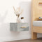 vidaXL - Nachtkastjes - 2 - st - wandgemonteerd - 35x35x20 - cm - betongrijs