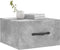 vidaXL - Nachtkastjes - 2 - st - wandgemonteerd - 35x35x20 - cm - betongrijs
