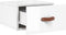 vidaXL - Nachtkastjes - 2 - st - wandgemonteerd - 35x35x20 - cm - hoogglans - wit