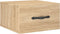 vidaXL - Nachtkastjes - 2 - st - wandgemonteerd - 35x35x20 - cm - sonoma - eikenkleur
