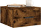 vidaXL - Nachtkastjes - 2 - st - wandgemonteerd - 35x35x20 - cm - gerookt - eikenkleur