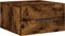 vidaXL - Nachtkastjes - 2 - st - wandgemonteerd - 35x35x20 - cm - gerookt - eikenkleur