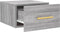 vidaXL - Nachtkastjes - 2 - st - wandgemonteerd - 35x35x20 - cm - grijs - sonoma - eiken