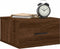 vidaXL - Nachtkastjes - 2 - st - wandgemonteerd - 35x35x20 - cm - bruin - eikenkleur