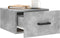 vidaXL - Nachtkastjes - 2 - st - wandgemonteerd - 35x35x20 - cm - betongrijs