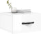 vidaXL - Nachtkastjes - 2 - st - wandgemonteerd - 35x35x20 - cm - hoogglans - wit