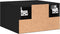 vidaXL - Nachtkastjes - 2 - st - wandgemonteerd - 35x35x20 - cm - zwart